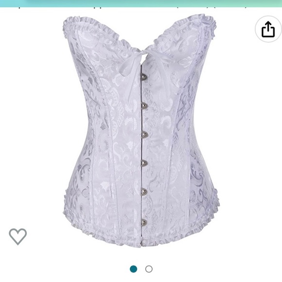 NWOT XS Pearl White Corset - Picture 1 of 4